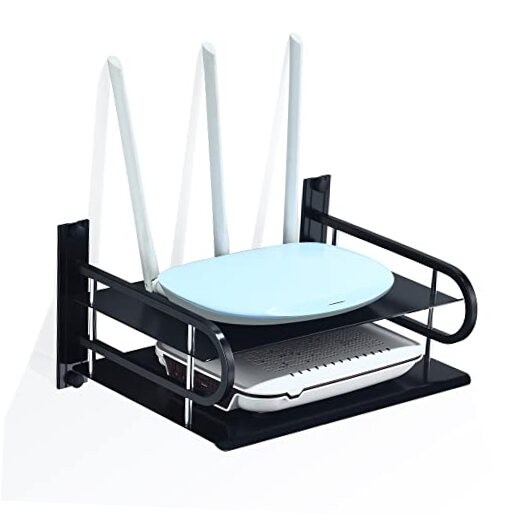 Floating Shelves for AV Devices, Small 11.81 x 8.27 inch 2 Layers – 1 Piece