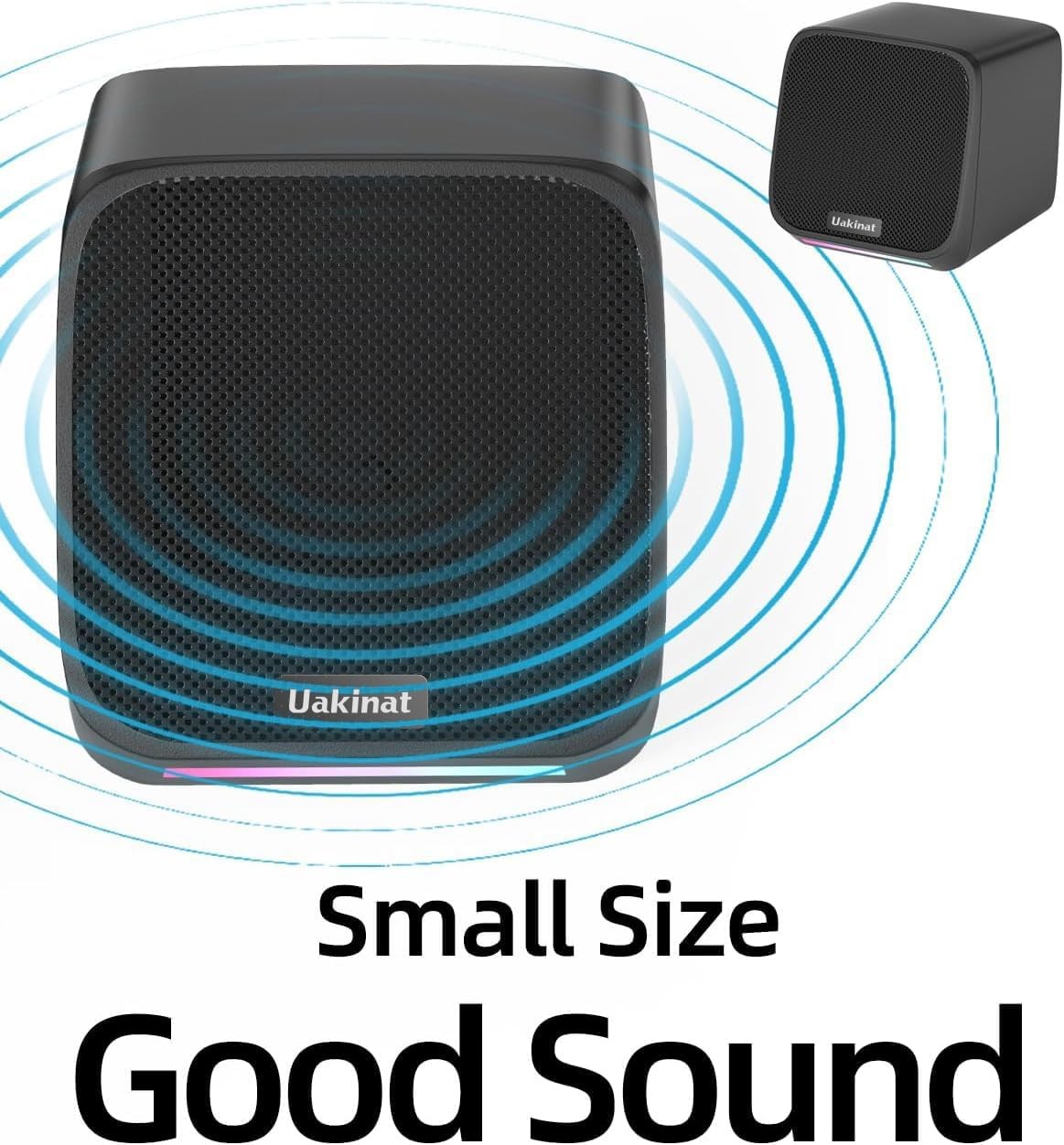 USB Powered Desktop Computer Speakers for PC Laptop Tablet Phone Compact 3.5mm A