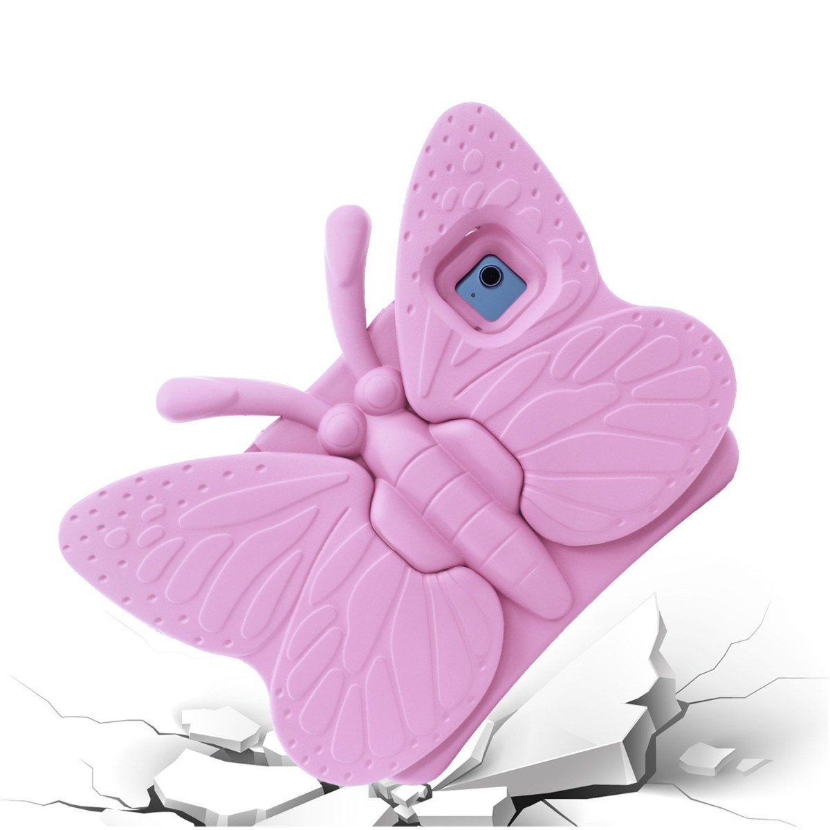 Kids Butterfly Stand Case for iPad (A16) /10th 9th 8th 7th & Mini 1/2/3/4/5/6/7