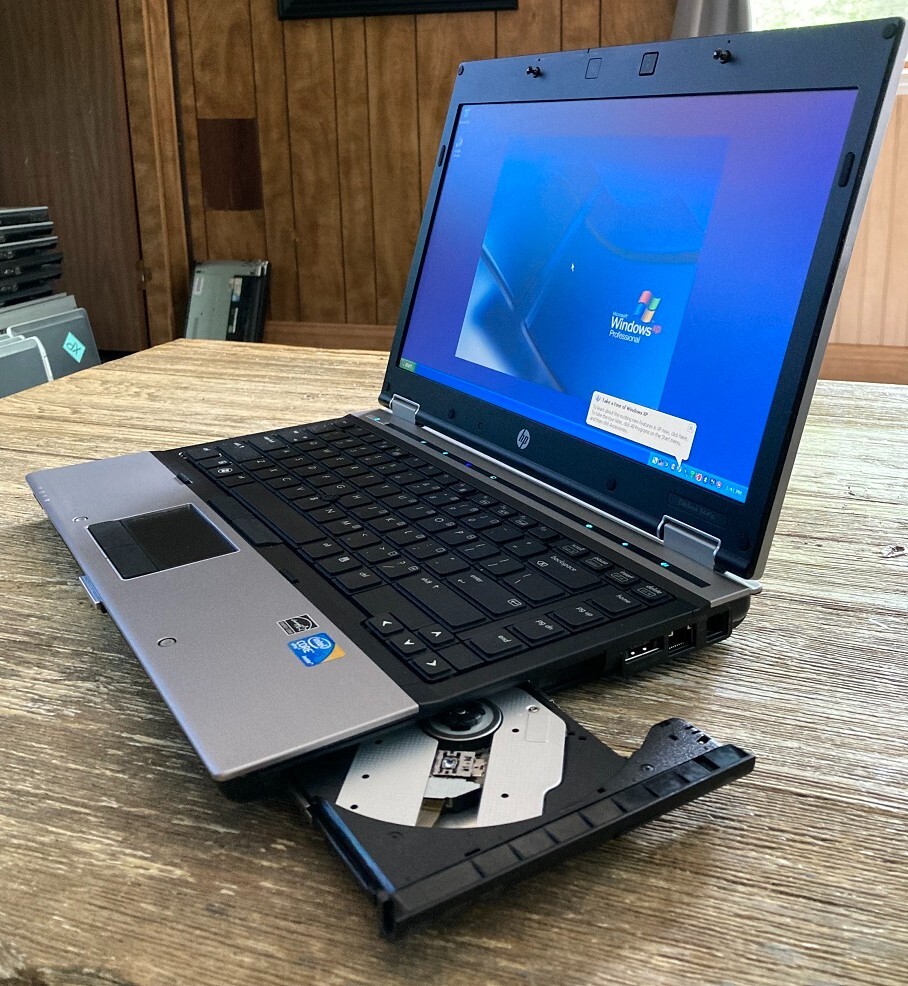 14.1″ HP Elitebook 8440p Laptop Vintage Windows XP 32 Bit i5 2.5gz 4gb 160gb DVD