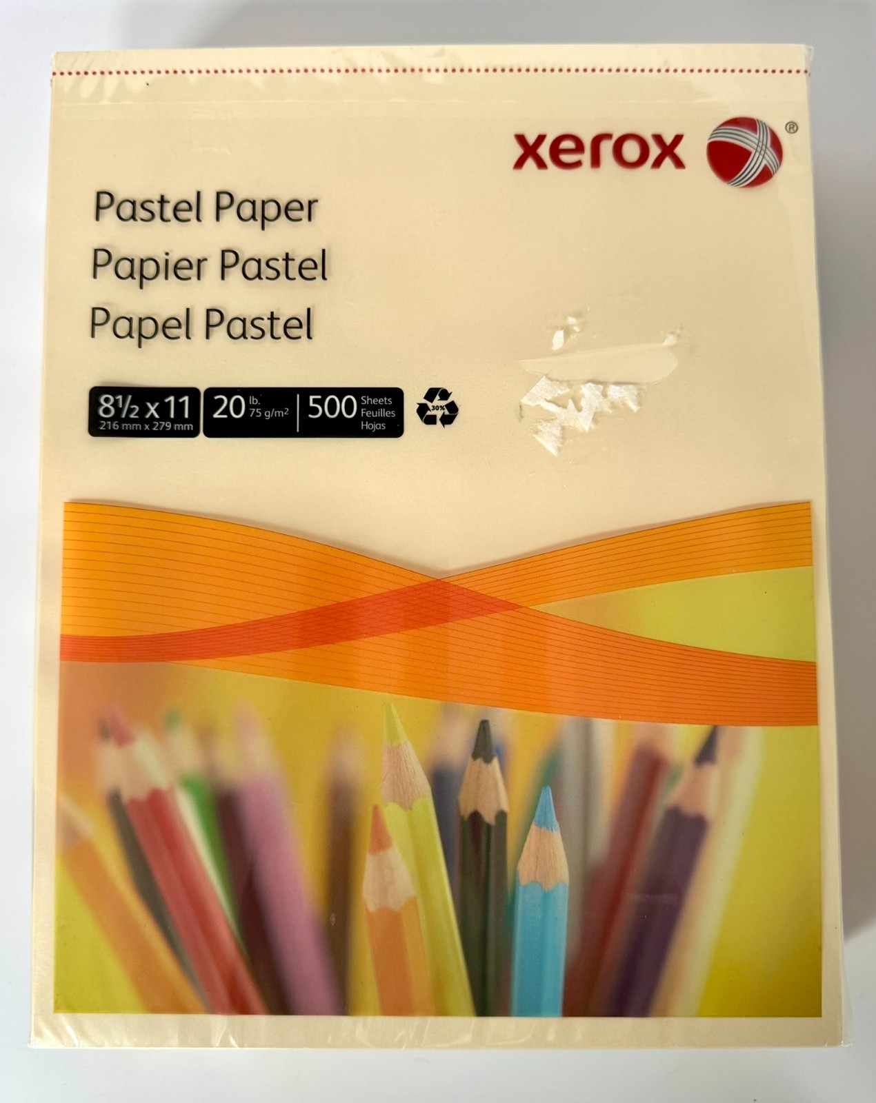 NEW Xerox Multipurpose Paper Pastel Ivory 20lb Letter 8.5×11 500 Sheets