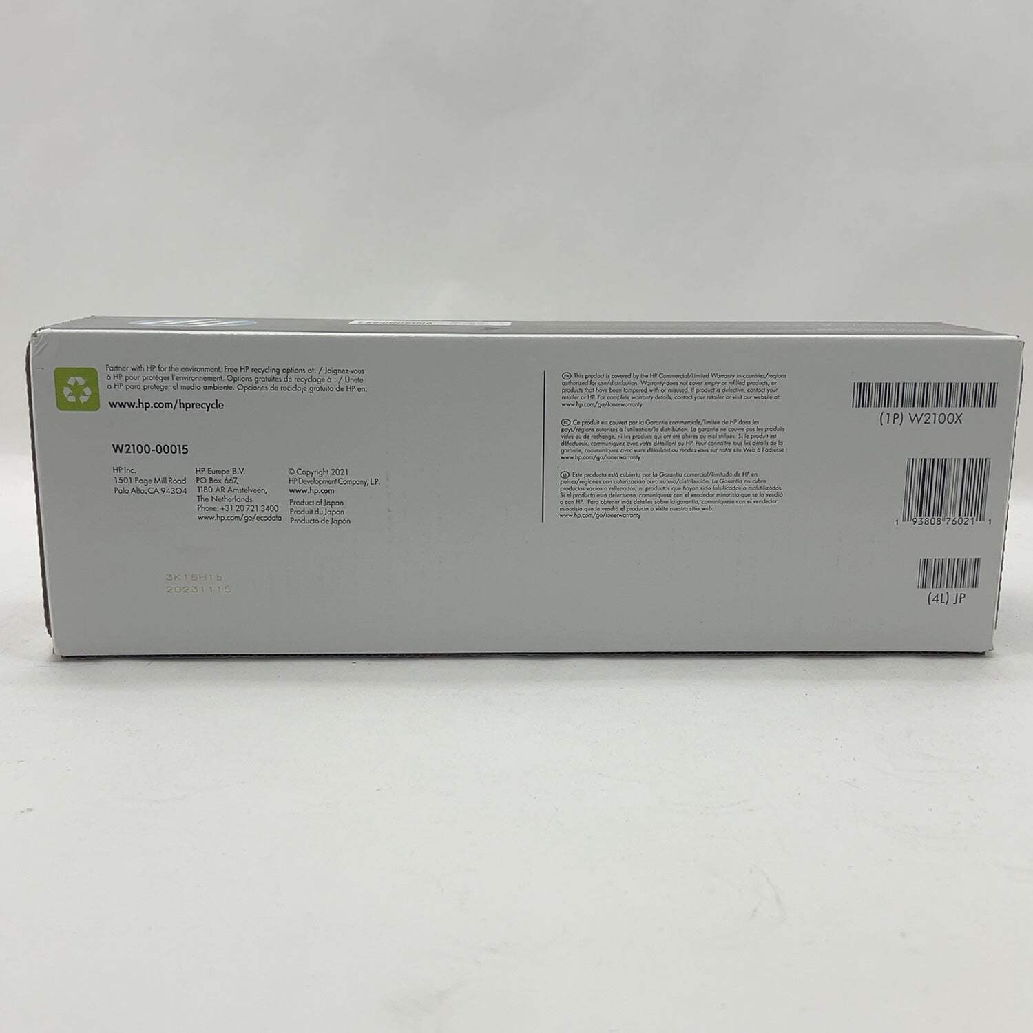 New HP 210X W2100X Black High Yield Toner Cartridge
