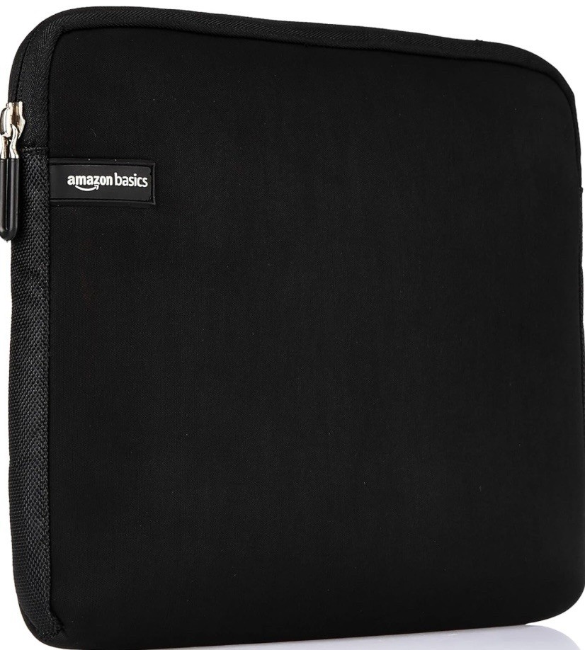 Laptop & Chrome book Sleeve protector with Zipper Closure , color black
