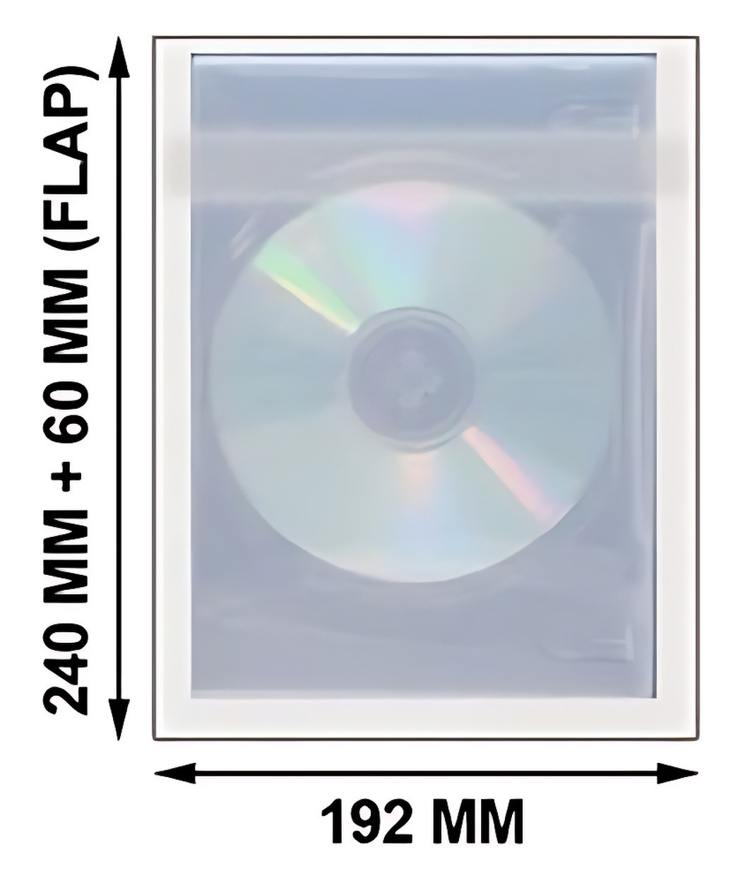 1000 OPP Plastic Wrap Bag for DVD Case 57mm ** 1-3 DAY