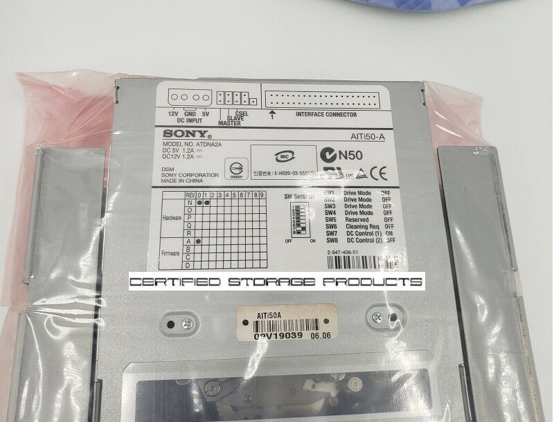NEW SONY AITi50A/S AIT-E Int AITi50-A ATDN2A AITi50A Data Tape Drive Kit NIB