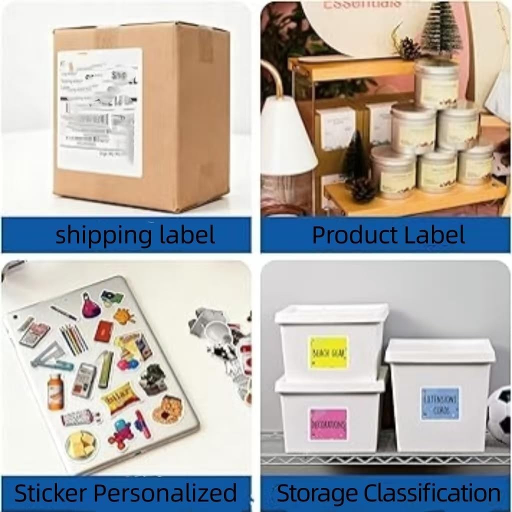Tear-Resistant Sticker Paper with Strong Adhesive – 40 Sheets for DIY Projects