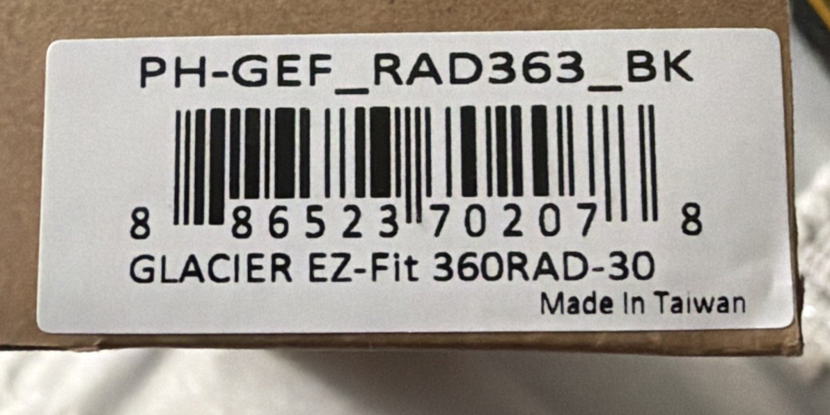 Phanteks Glacier EZ-Fit 360RAD-30, Cooling Copper 360mm Radiator, 30mm thick