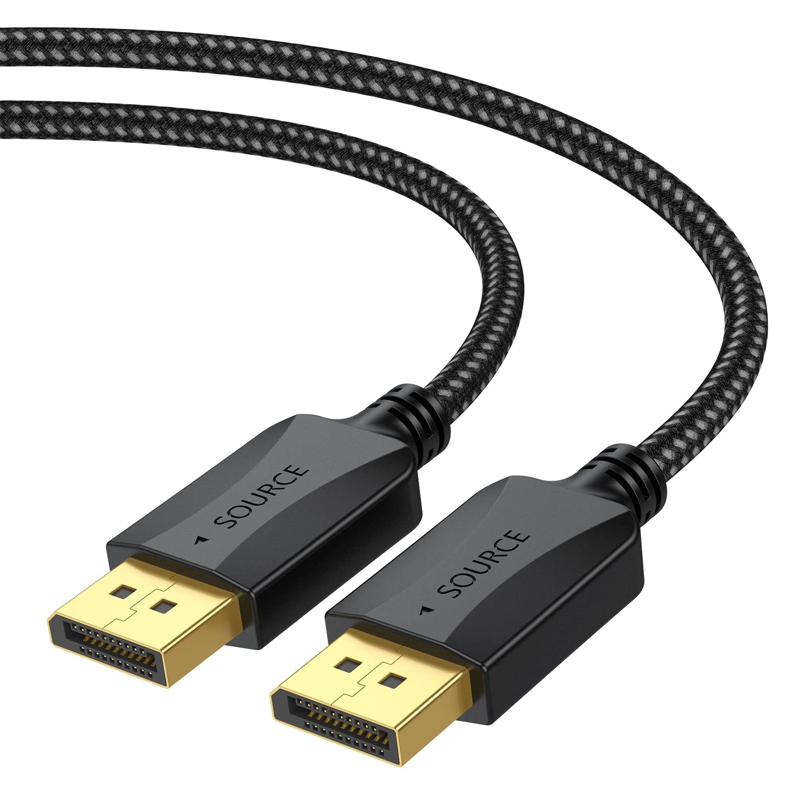 DisplayPort to DisplayPort Cable 1.5 ft 2-Pack Thin DP Display Port Cable Ad