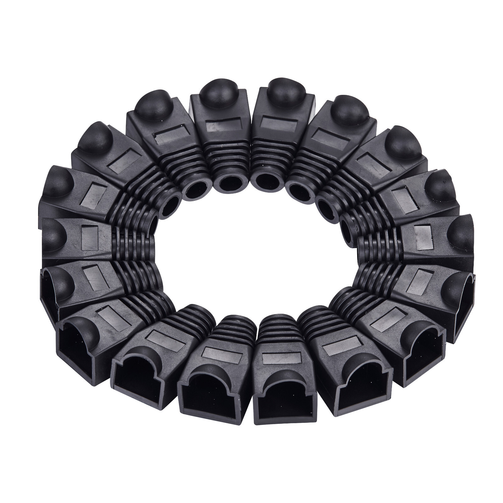 RJ45 Strain Relief Boots for Cat5/Cat5e/Cat6 Ethernet Cable Plug Multipack LOT