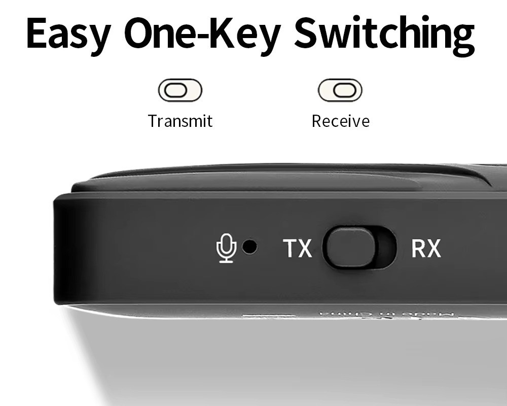 Bluetooth 6.0 Transmitter Call Music Receiver AUX Adapter for Car Headphone iPod
