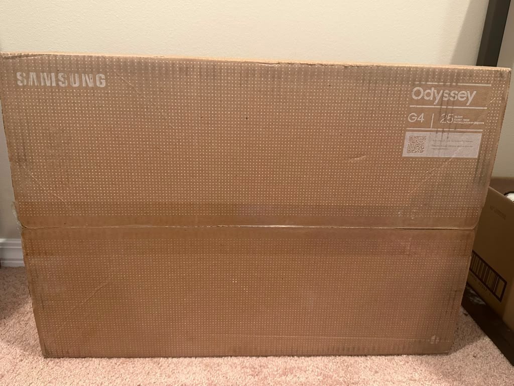 Samsung Odyssey G4 24.5″ FHD IPS 1ms 240Hz G-Sync Gaming Monitor, Black