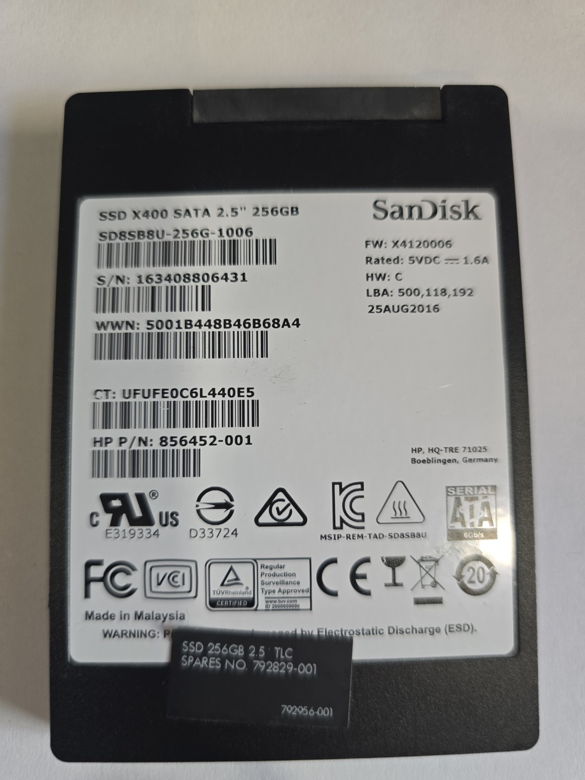 SCANDISK X400 256GB 2.5″ SATA SSD SD8SB8U-256G-1006