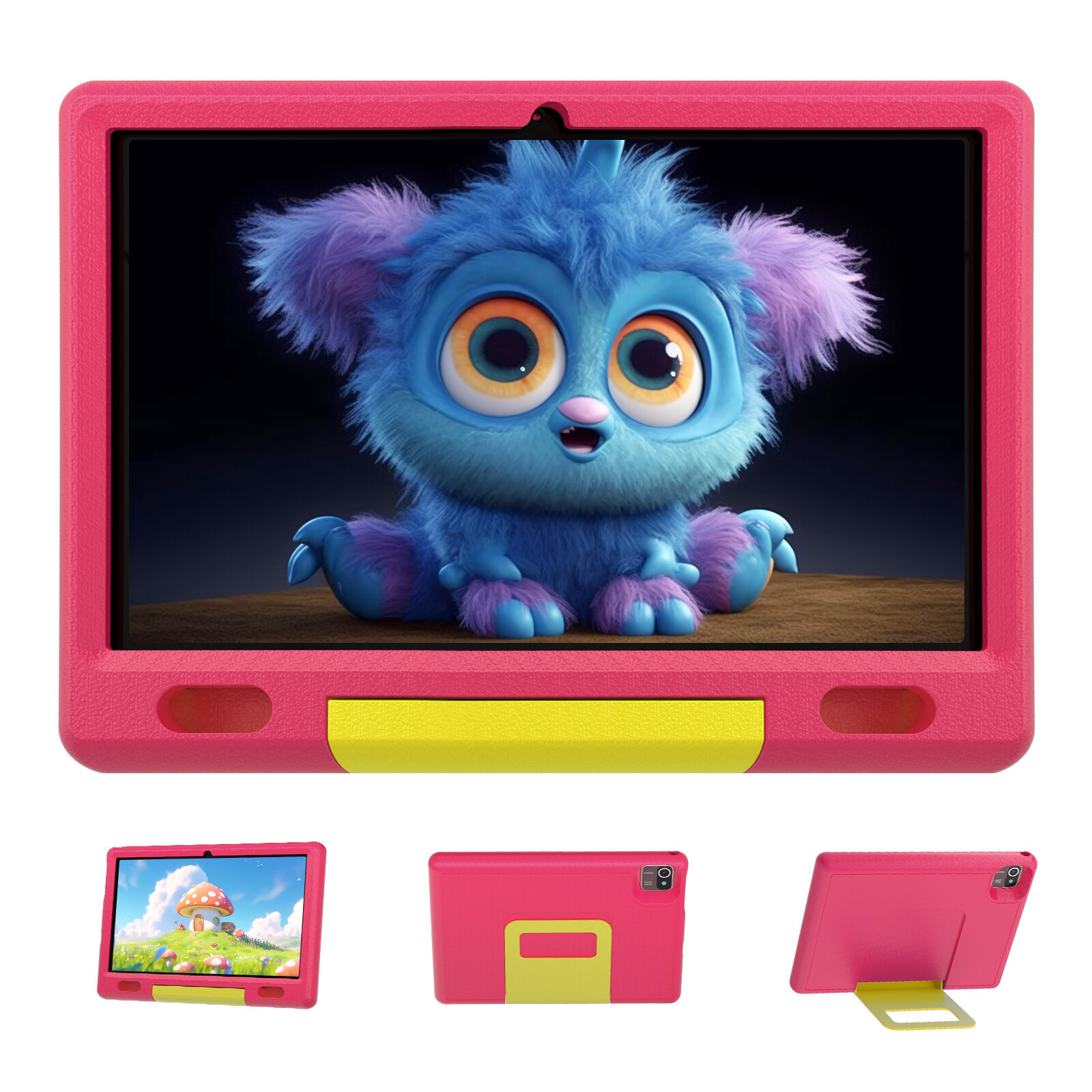 Kids Tablet 10 inch Android 13 Tablet for Kids 6GB 32GB Shockproof Pink WIFI 6