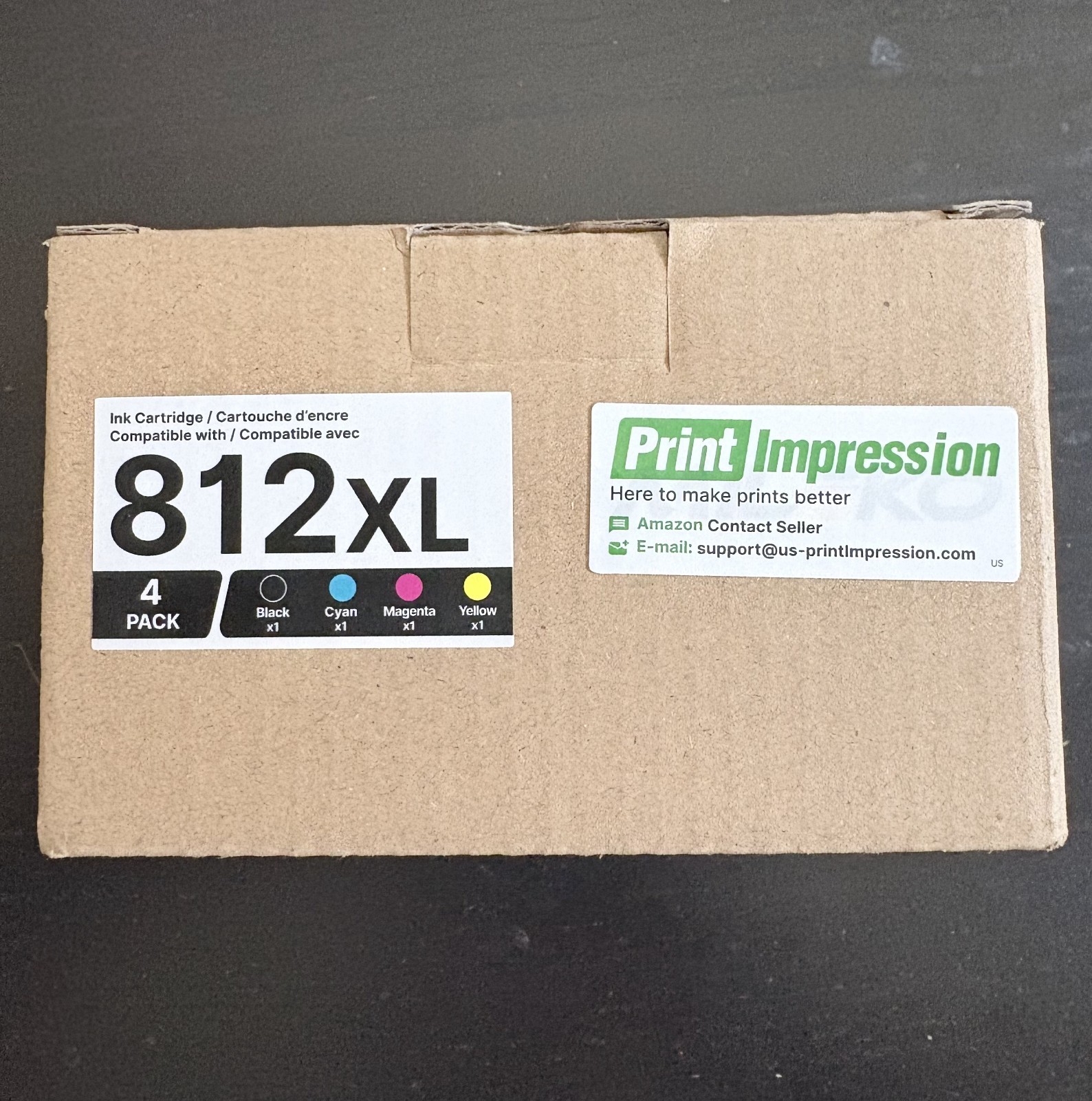 Epson 812XL Ink Cartridge Combo Pack (4-Color Set) – New Upgraded Chip