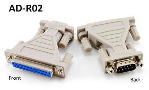 DB9 Male 9-Pin to DB25 Female 25-Pin Serial Adapter – CablesOnline AD-R02