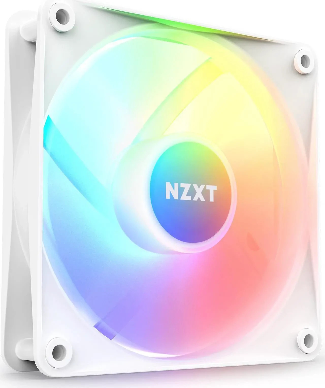 NZXT 120mm RGB Case Fan RF-C12FF-W1 PWM 4-Pin Fluid Dynamic Bearing White