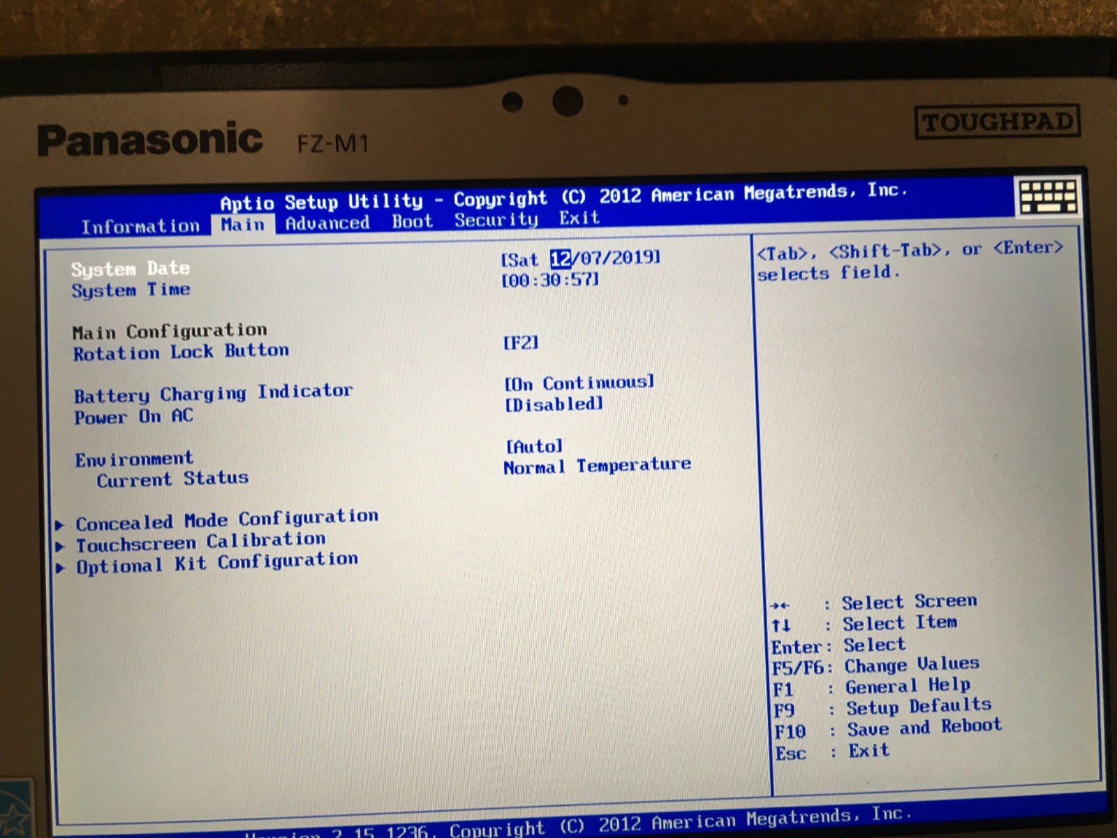 0 Hours Panasonic TOUGHPAD FZ-M1 7″ Core i5-4302Y 1.60GHz 128GB 8GB RAM Win 10