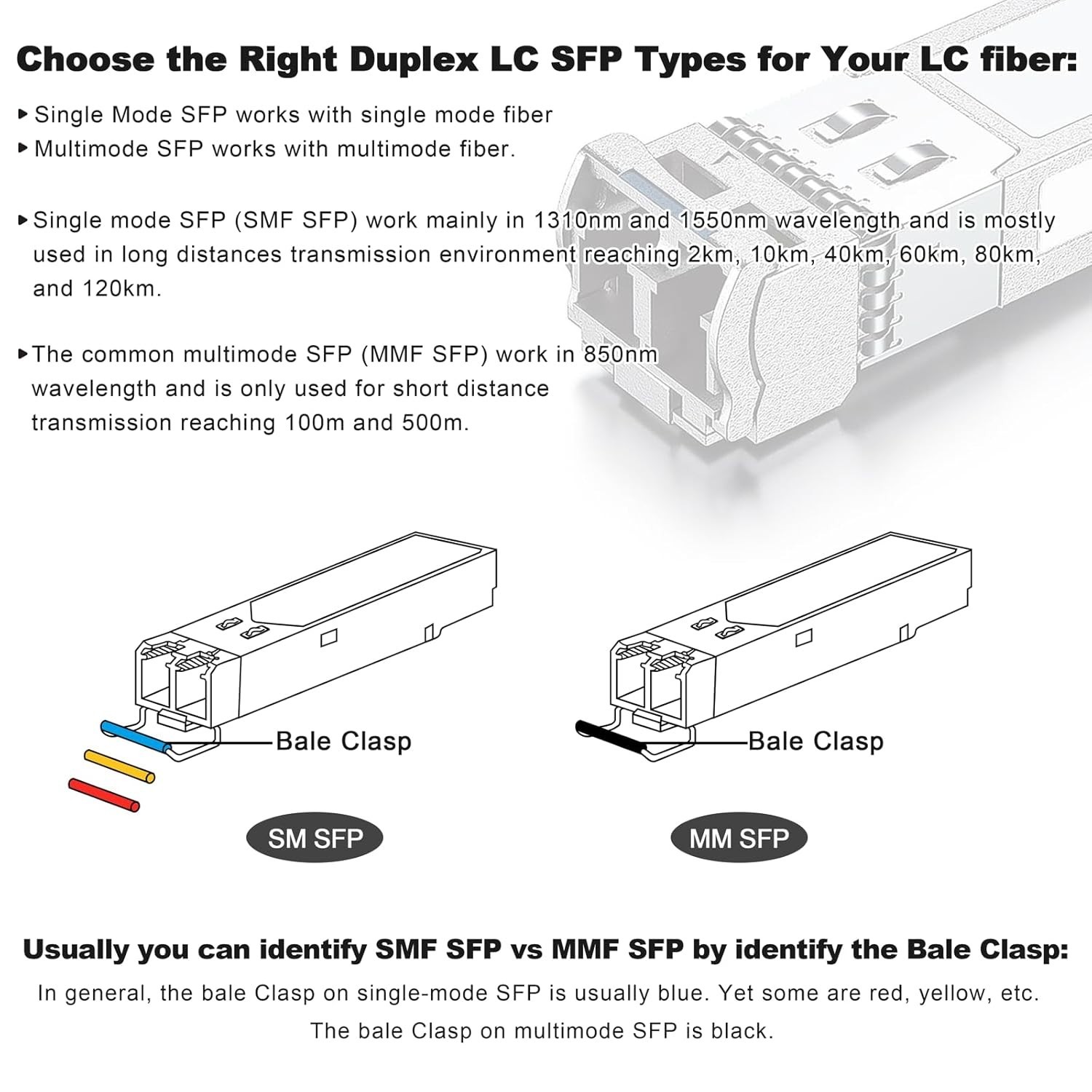 500Ft/150M LC to LC Armored Outdoor Fiber Optic Cable, Single Mode Duplex Fiber