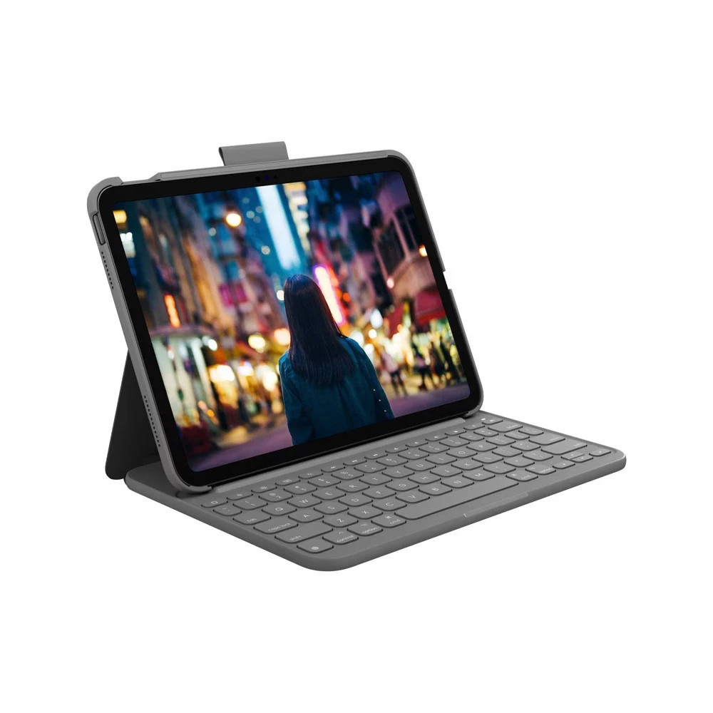 Logitech Slim Folio Keyboard Case for iPad (10th Gen) – Wireless Keyboard