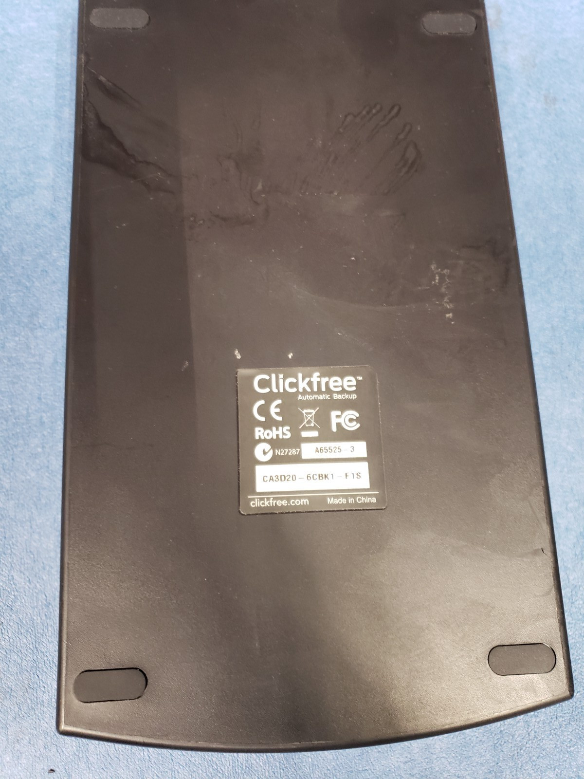 Clickfree Automatic Backup 2TB External Hard Disk Drive CA3D20-6C Cable READ