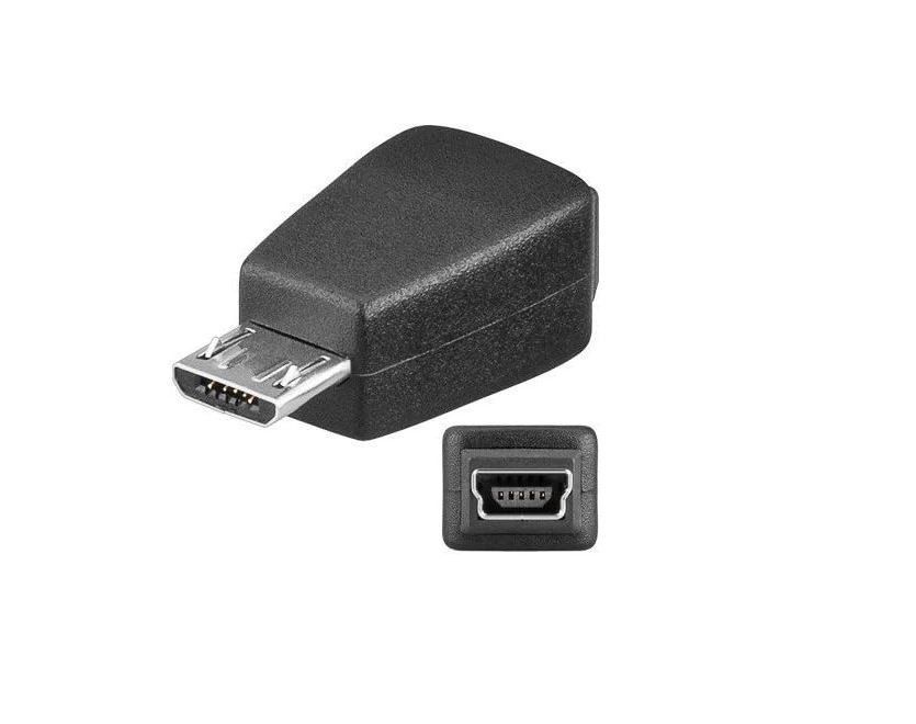 Manhattan, Hi-Speed USB 2.0 Mini-B 5-Pin Female to Micro-B Male Adapter, 322492
