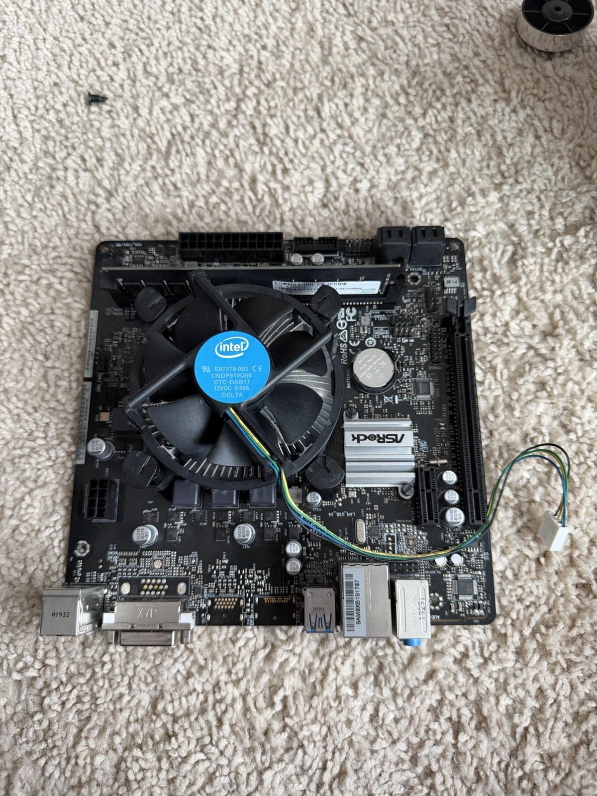ASRock H310CM-HDV/M.2 Motherboard – Intel i3 9100f – Gskill Ripjaws ddr4 8gb 2×4