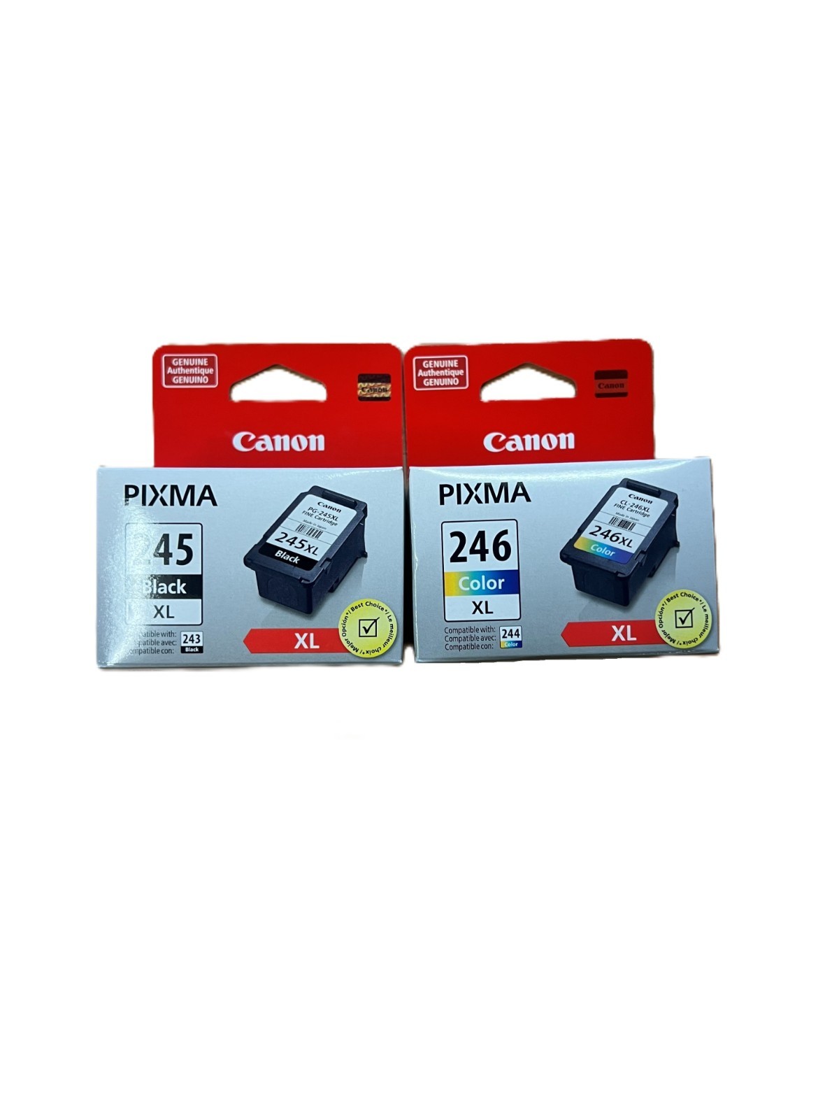 Canon PG-245XL/CL-246XL (8278B001 & 8280B001) Black and Tri-Color Ink Cartridge
