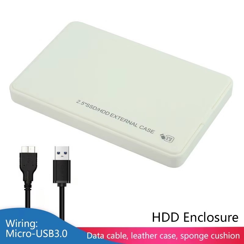 USB 3.0 2TB SATA SSD External Hard Drive Portable Desktop Mobile Hard Disk Case