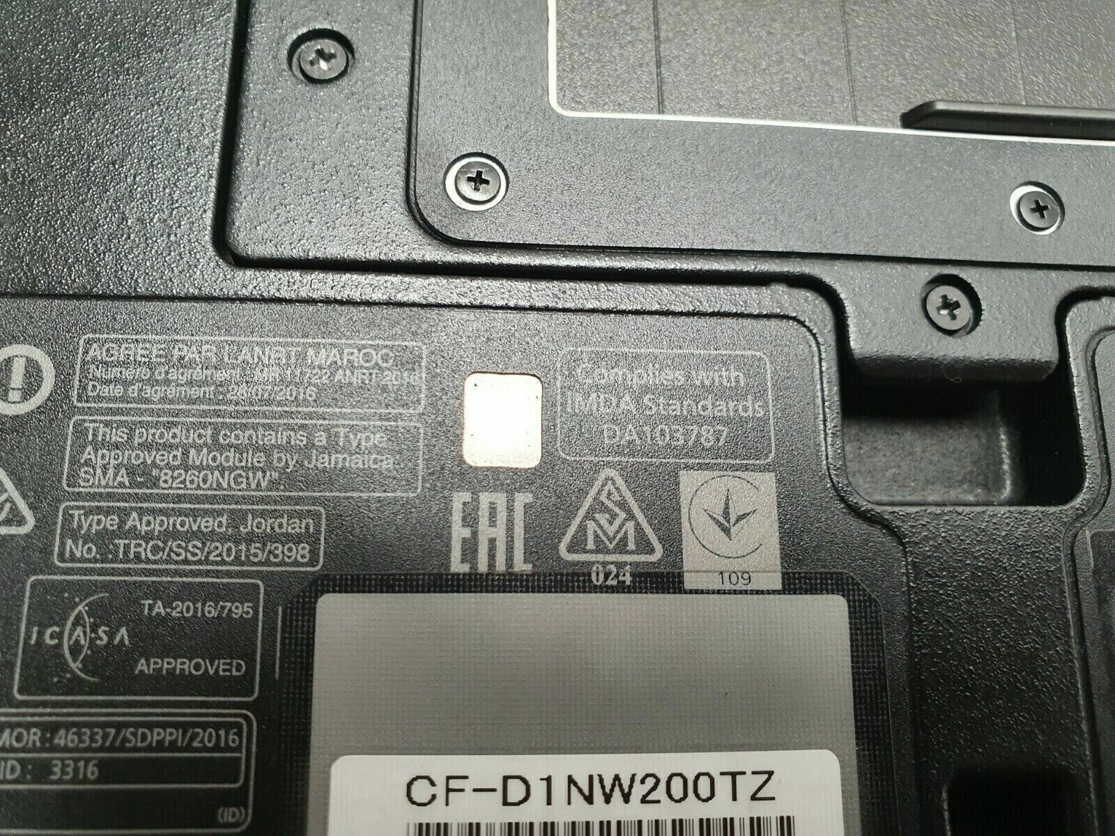 PANASONIC TOUGHBOOK CF-D1 MK3 i5-6300U 2.40GHZ 8GB 1TB SSD TAB TOUGHPAD -GRADE B