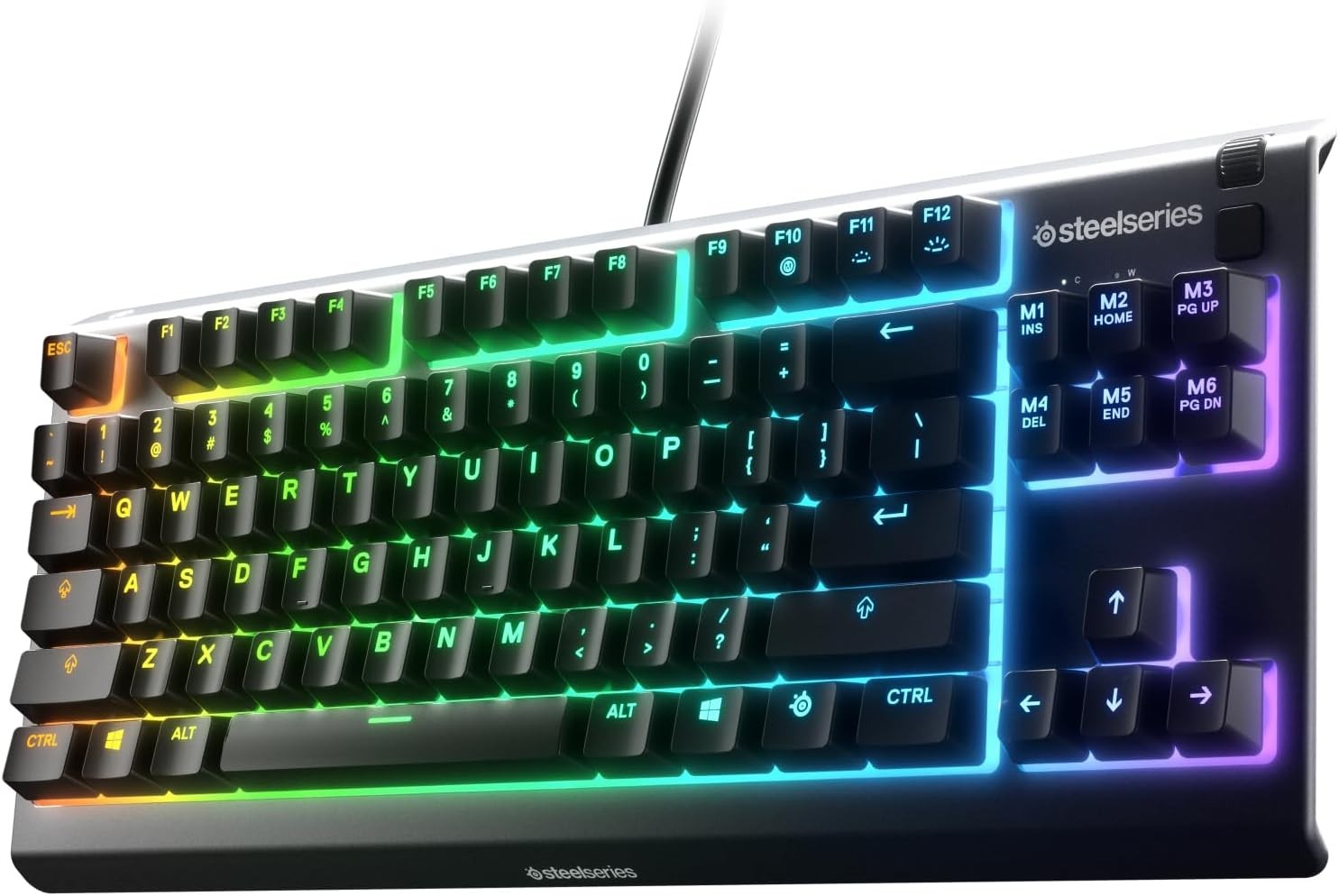 Gaming Keyboard Mechanical RGB Tenkeyless Water Dust Resistant Quiet Switches