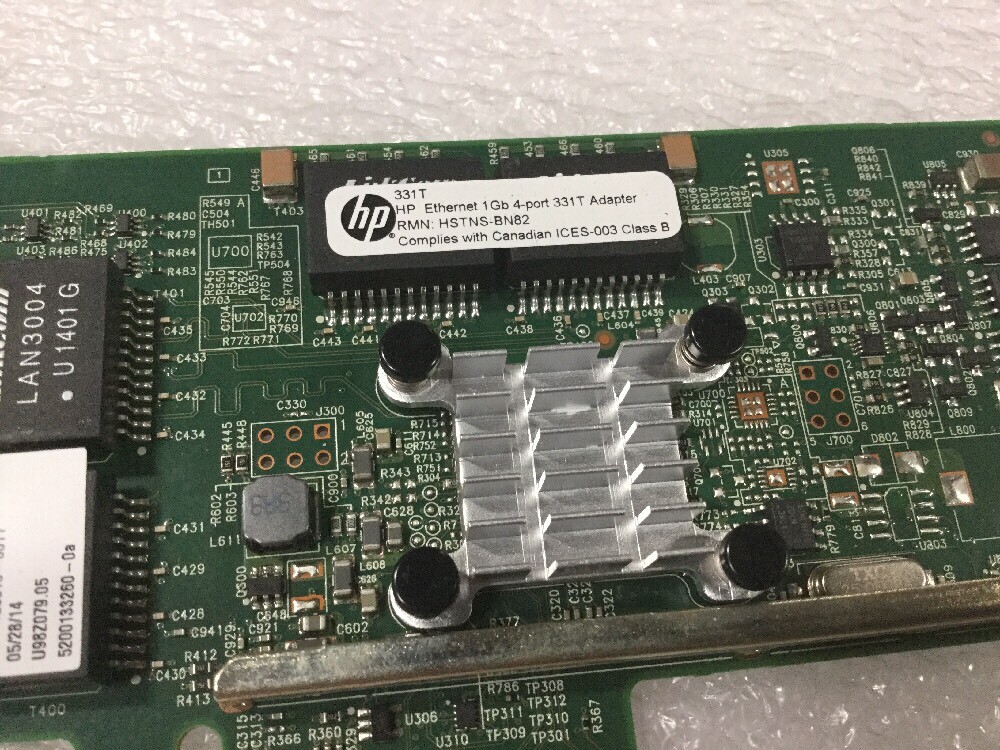 HP 647594-B21 Ethernet 1Gb 4-Port 331T Adapter Card 649871-001 647592-001