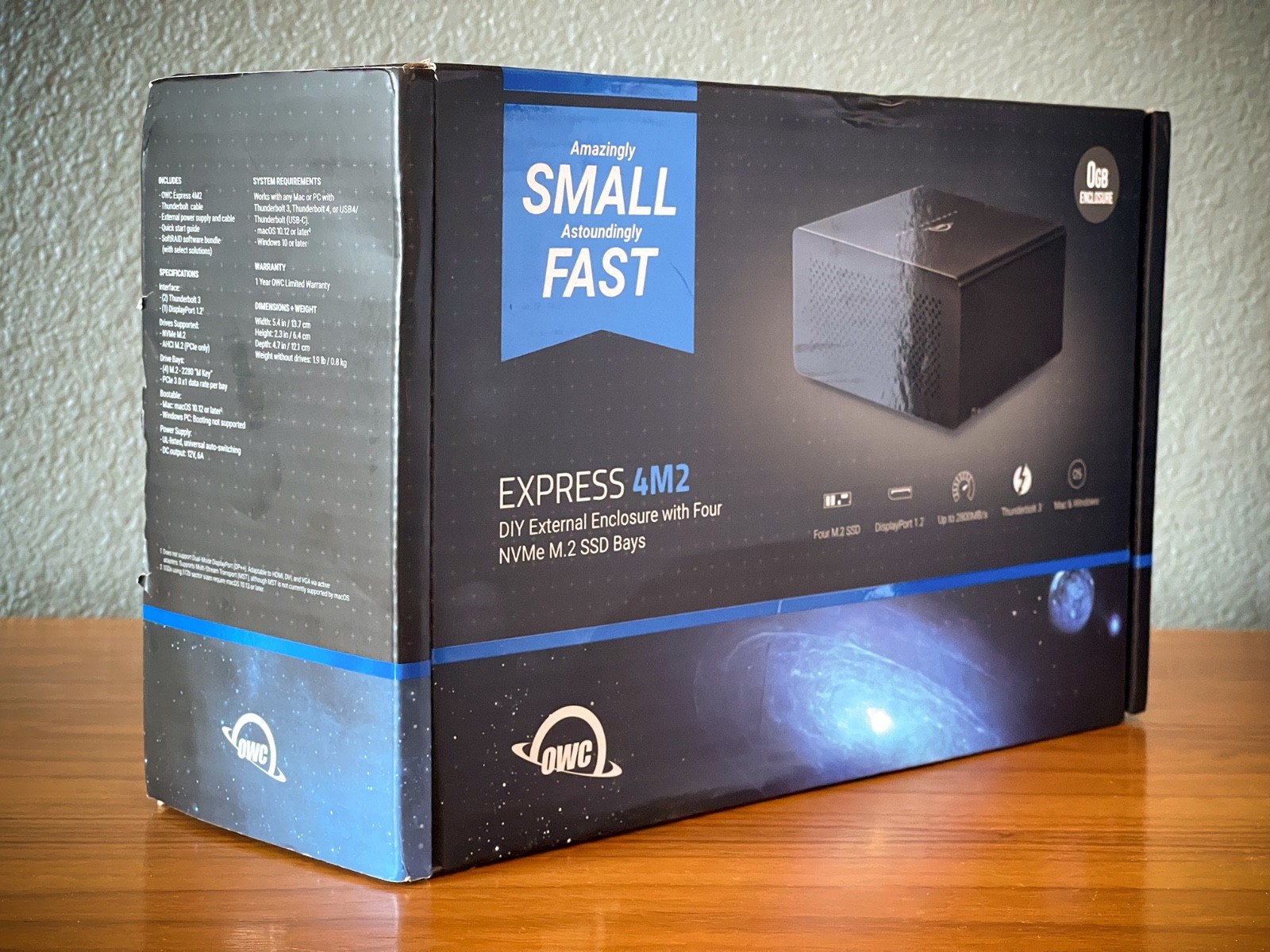 OWC Express 4M2 4-Slot NVMe M.2 SSD Enclosure Thunderbolt 3 OWCTB3EX4M2 OB