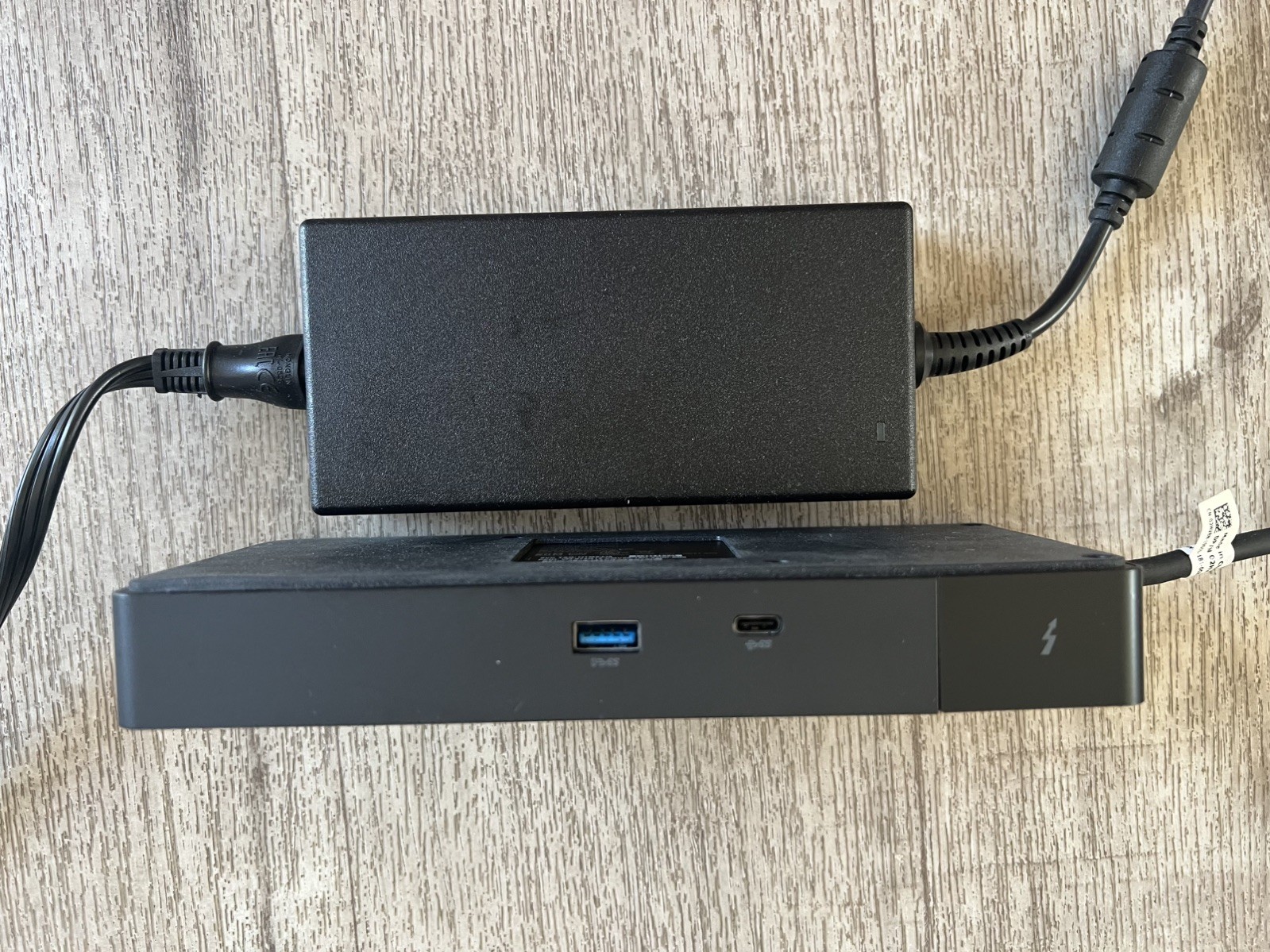 Dell WD19TBS Thunderbolt Docking Station with original Dell 180W Power Adapter