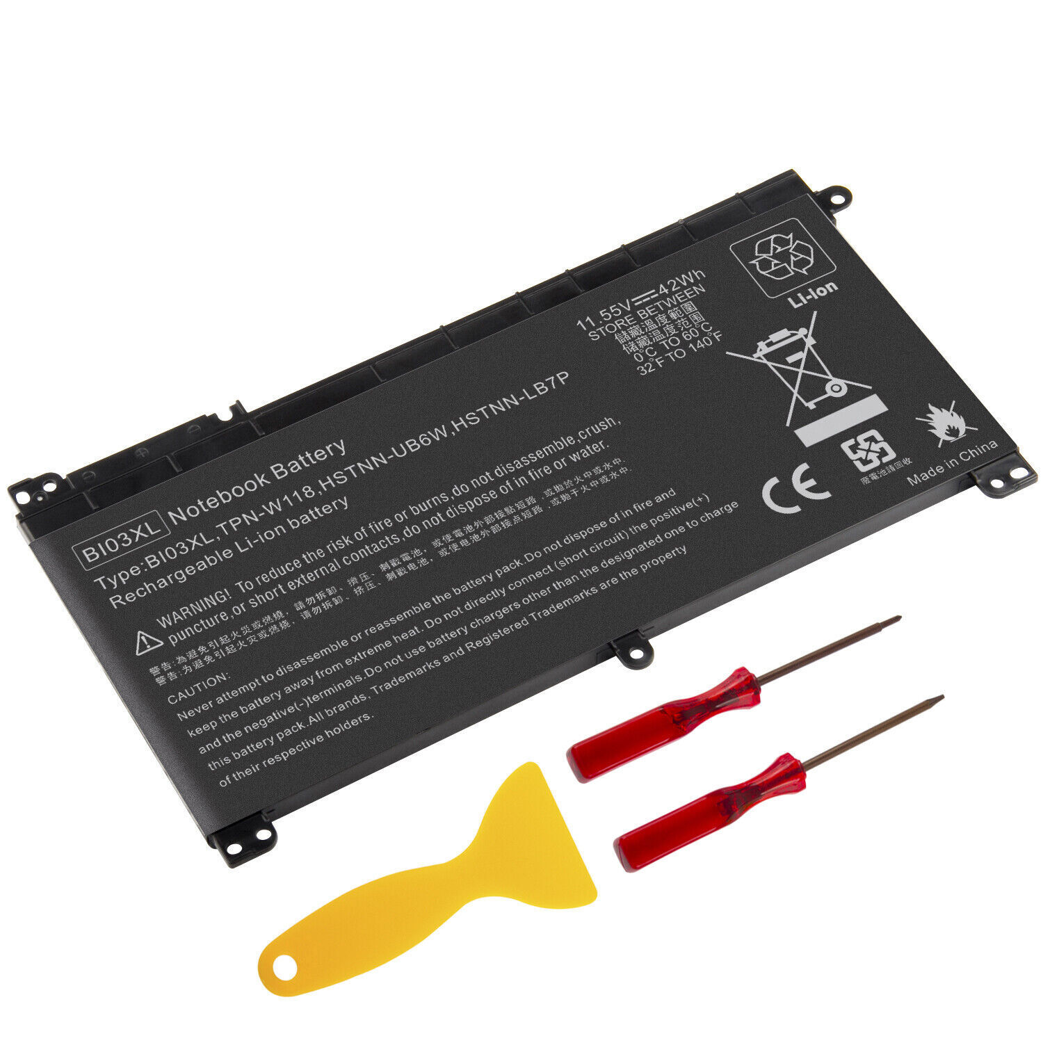 BI03XL Laptop Battery For HP STREAM 14-AX Pavilion X360 13-U 844203-855 ON03XL