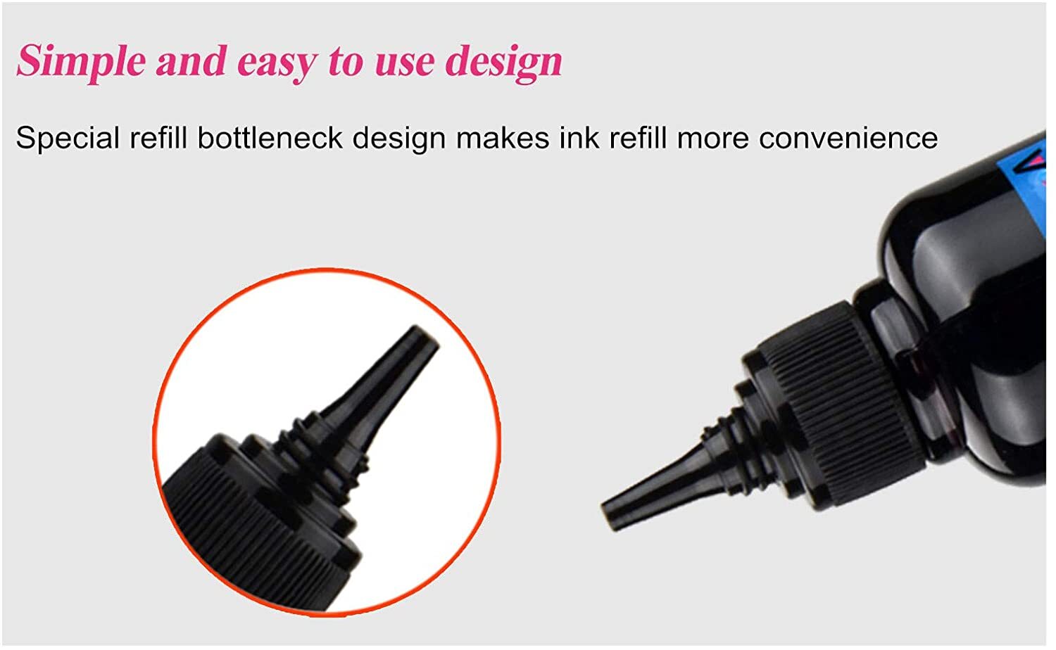 4x250ml refill ink bottle for Canon PIXMA TS5320 PIXMA TR7020 pg260 cl261 cartr