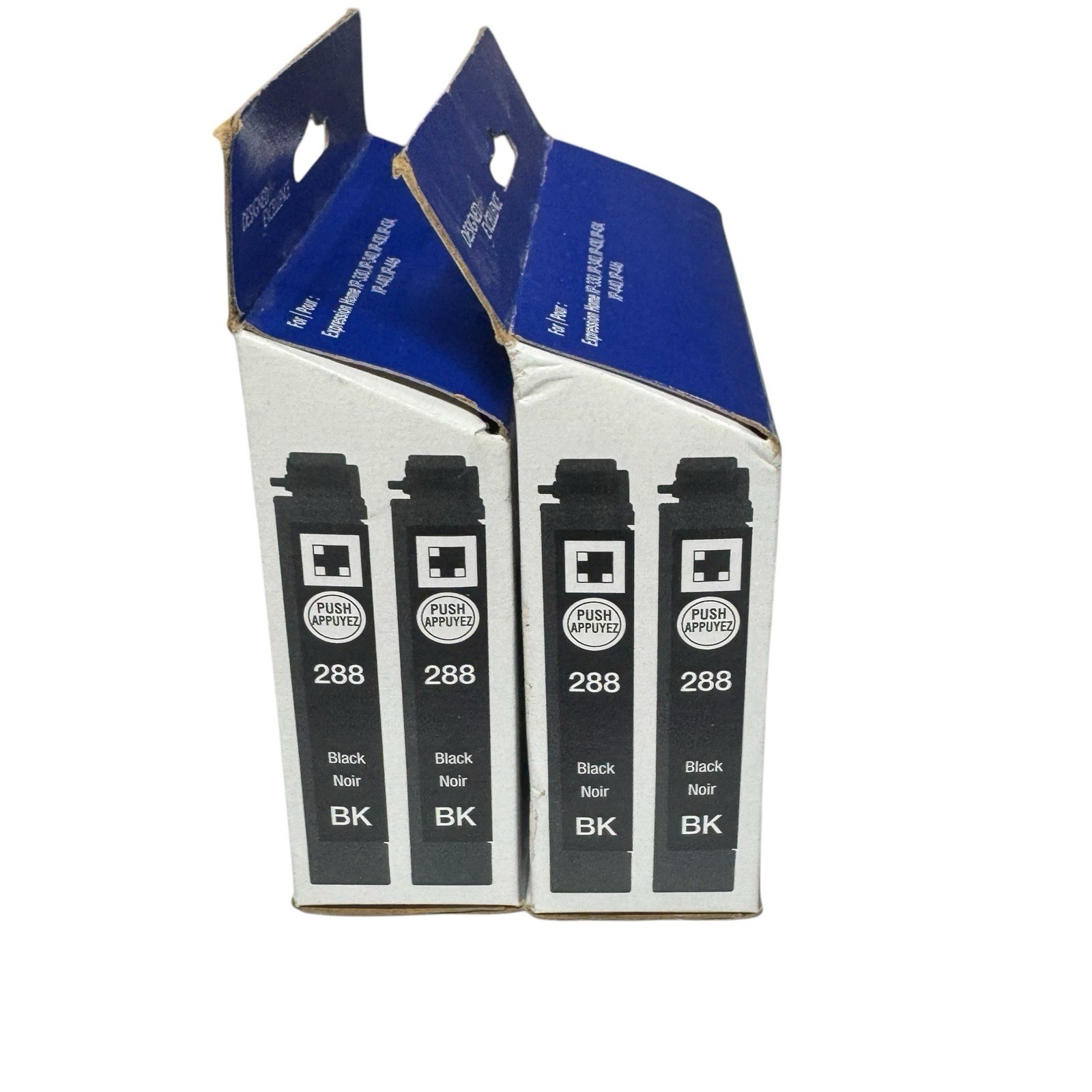 GENUINE Epson 288 Black Ink Cartridges 2-Pack (LOT OF 2) Exp. 8/2024