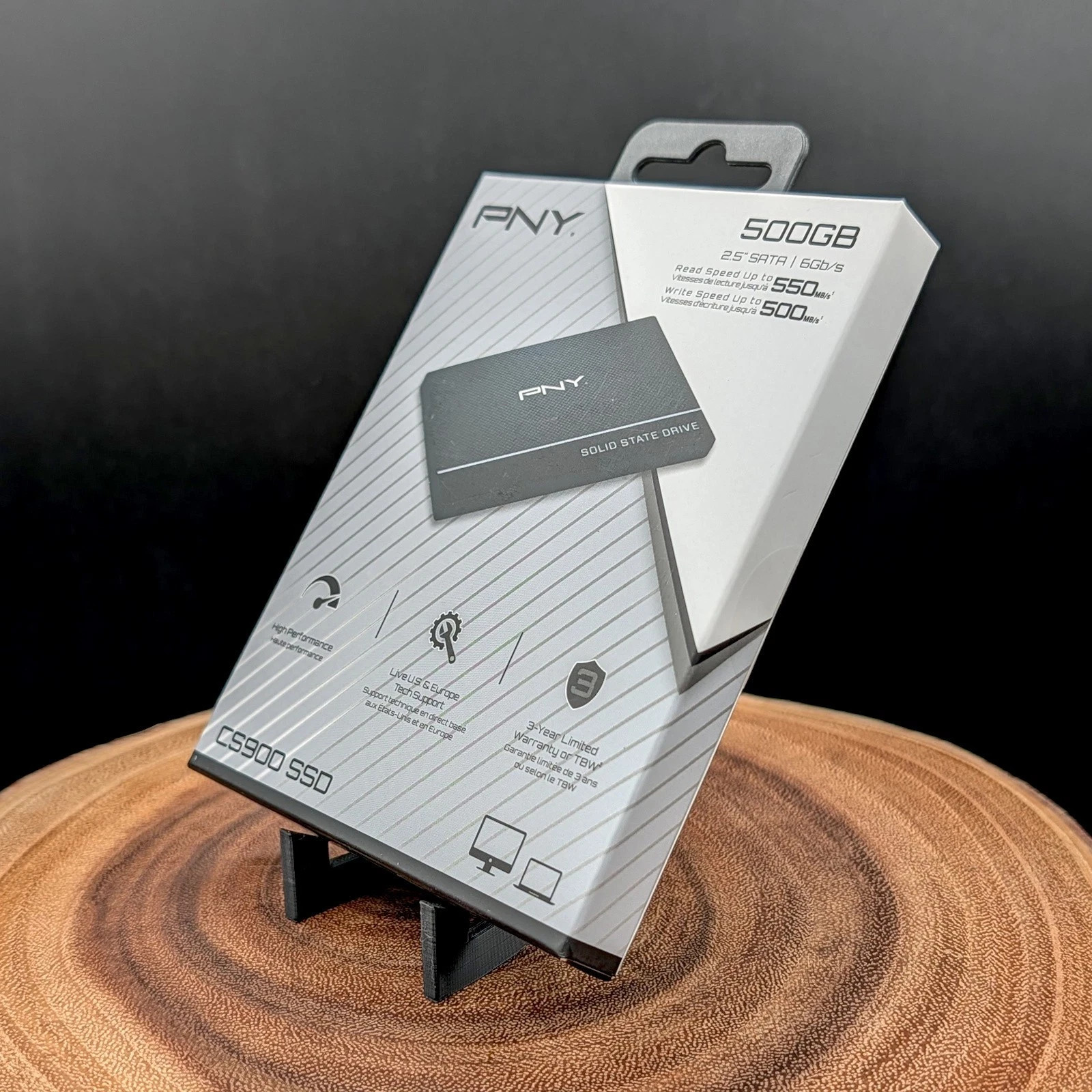 PNY CS900 500GB 2.5″ SATA III Internal SSD Solid State Drive (SSD7CS900-500-RB)