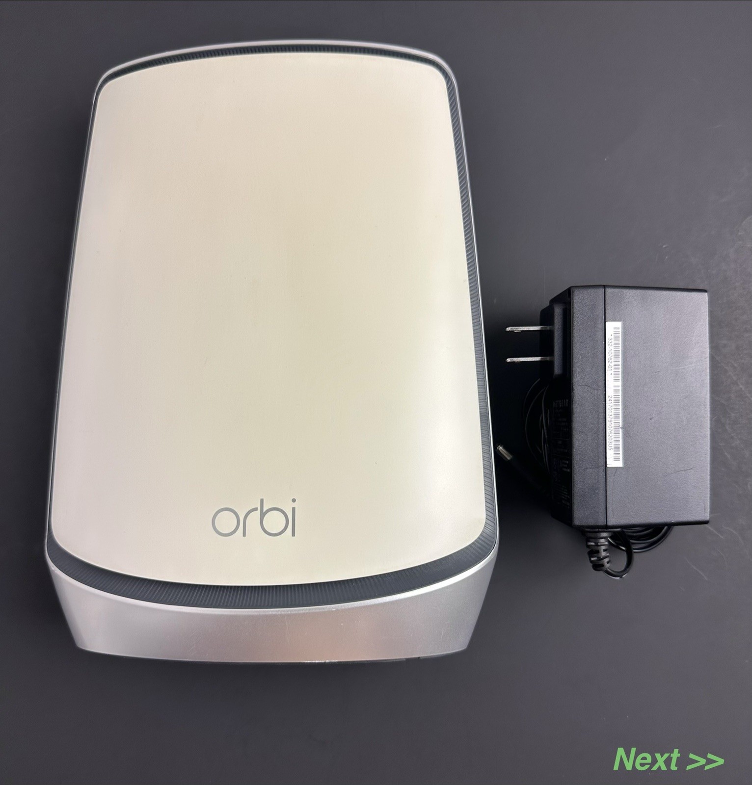 NETGEAR Orbi RBR850 AX6000 Tri-Band WiFi 6 Mesh Router, W/ Adapter