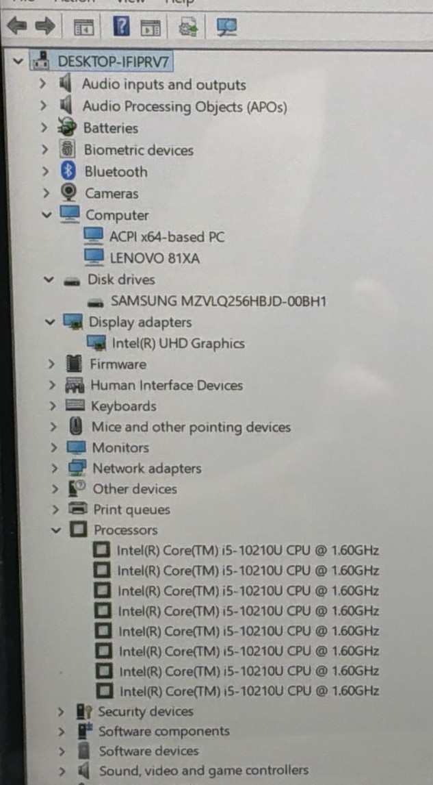 Lenovo IdeaPad S540 81XA 13.3″ i5-10210U 1.6GHz 16GB RAM 256GB SSD Win11H