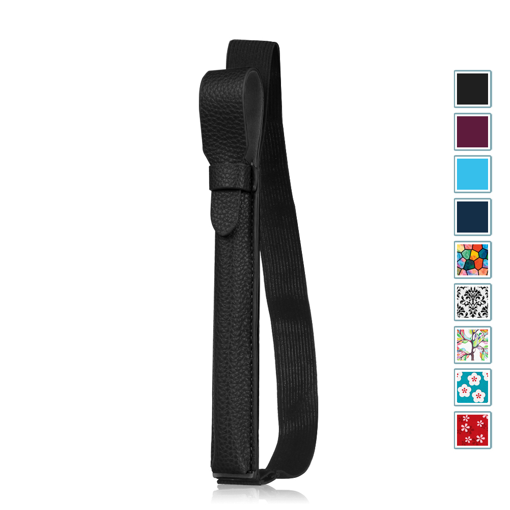 Pencil Pen Stylus Holder Vegan Leather Case Sleeve Pouch with USB Adapter Pocket
