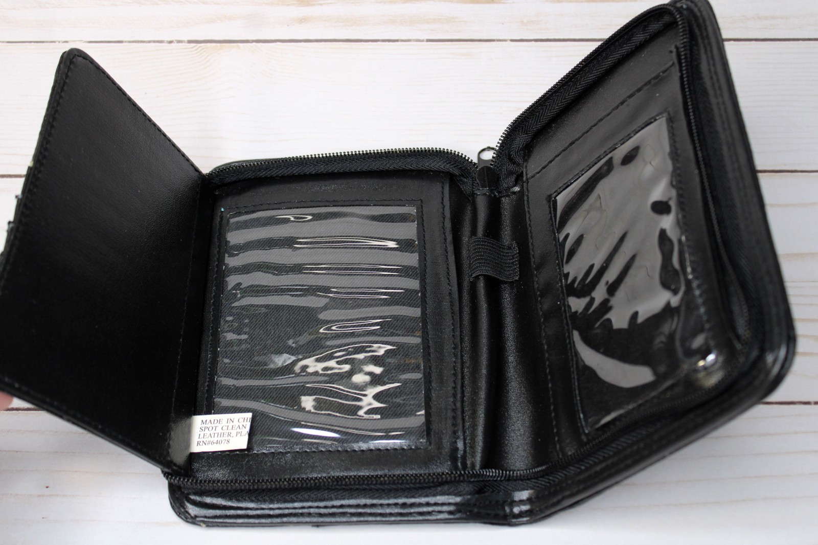 Vintage New Zippered Black Leather PDA Case – OES-CAS / 167288-01