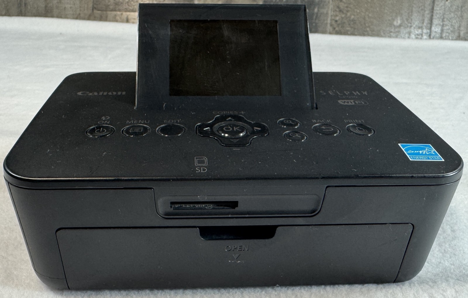 Canon Selphy CP910 Compact WiFi Photo Printer Black Powers On Parts