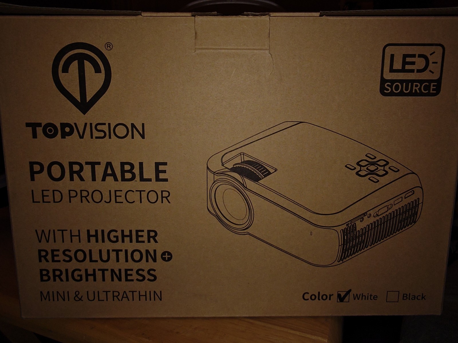 TOPVISION TYY0030 Full HD LED Video Projector