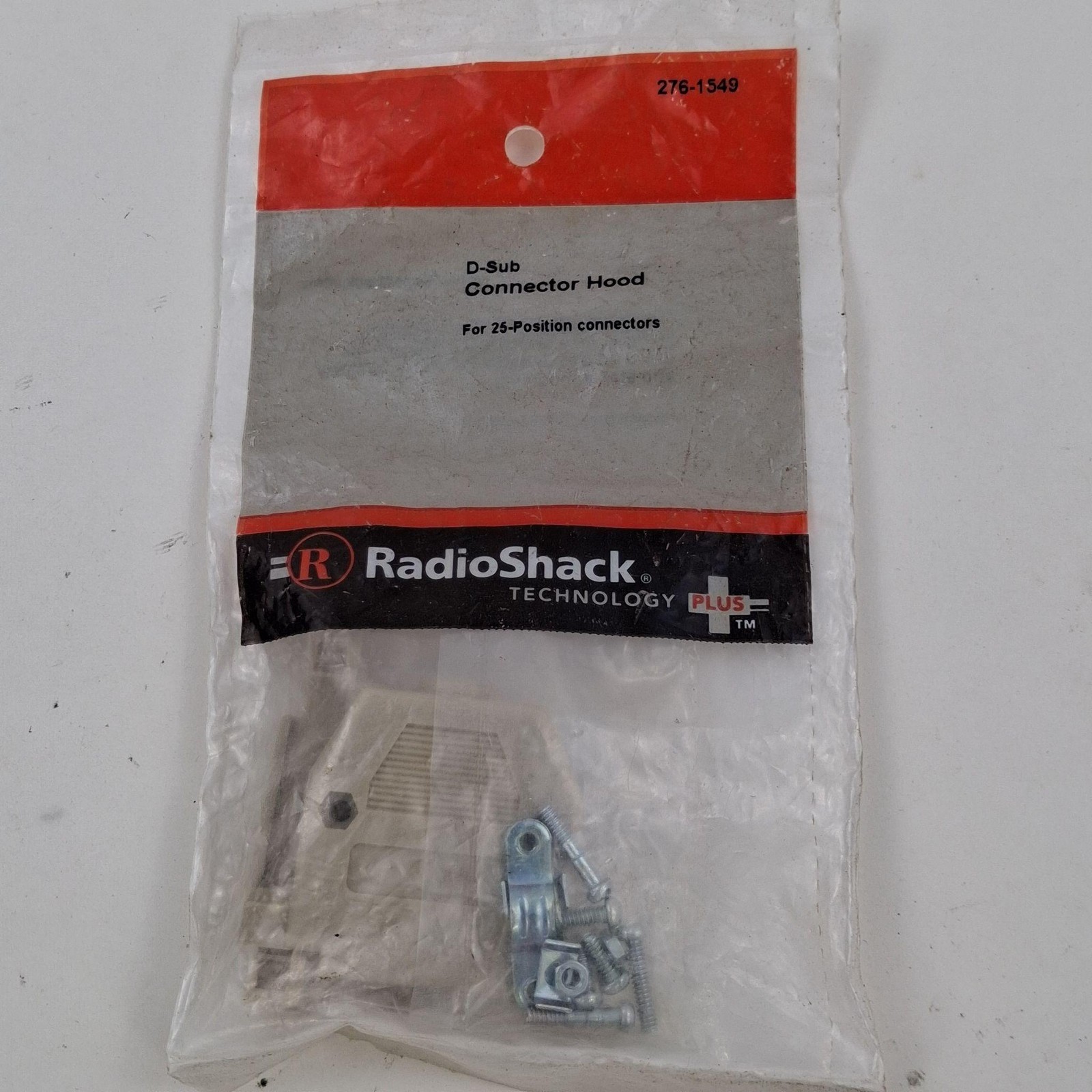RadioShack D-Sub Connector Hood 276-1549 25-Position Gray Hardware Kit
