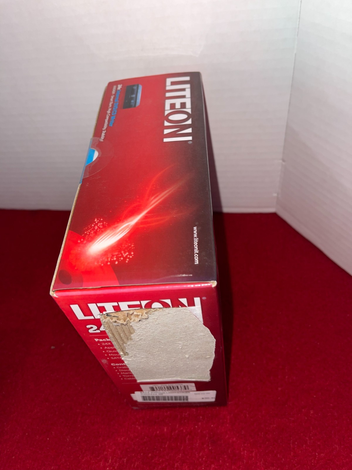 Lite-On iHAS424-98B 24x Internal SATA DVD/CD Writer RW Smart Burn – Sealed Box