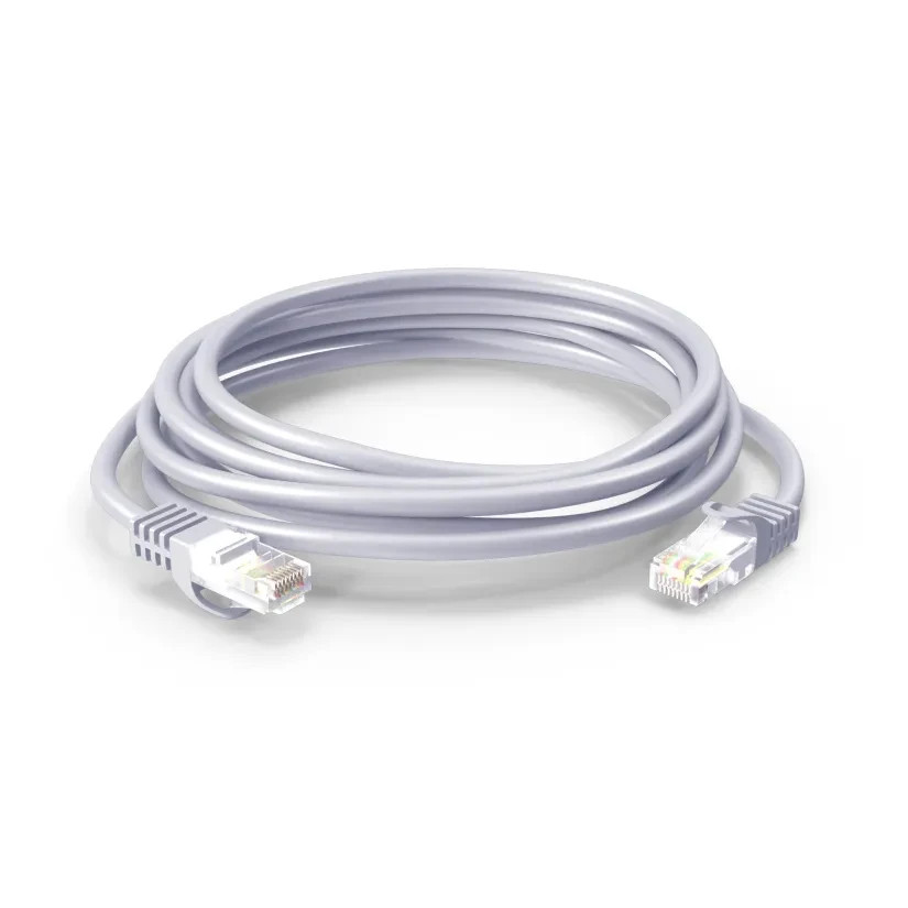 Pack of 100 Cat5e Ethernet Cable 7 ft Gray RJ45 LAN Network Gigabit Patch Cord