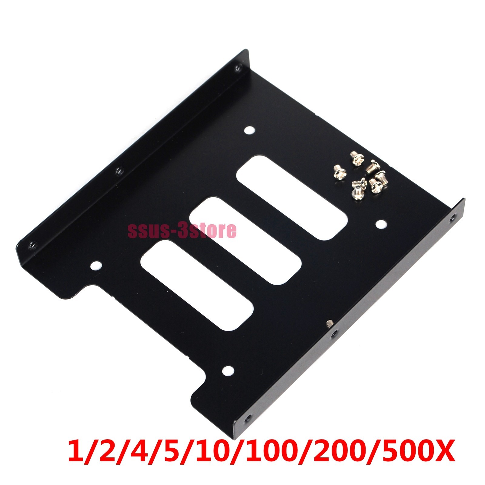 Lot 2.5″ SSD to 3.5″ Bay Hard Drive HDD Mounting Dock Tray Bracket Adapter