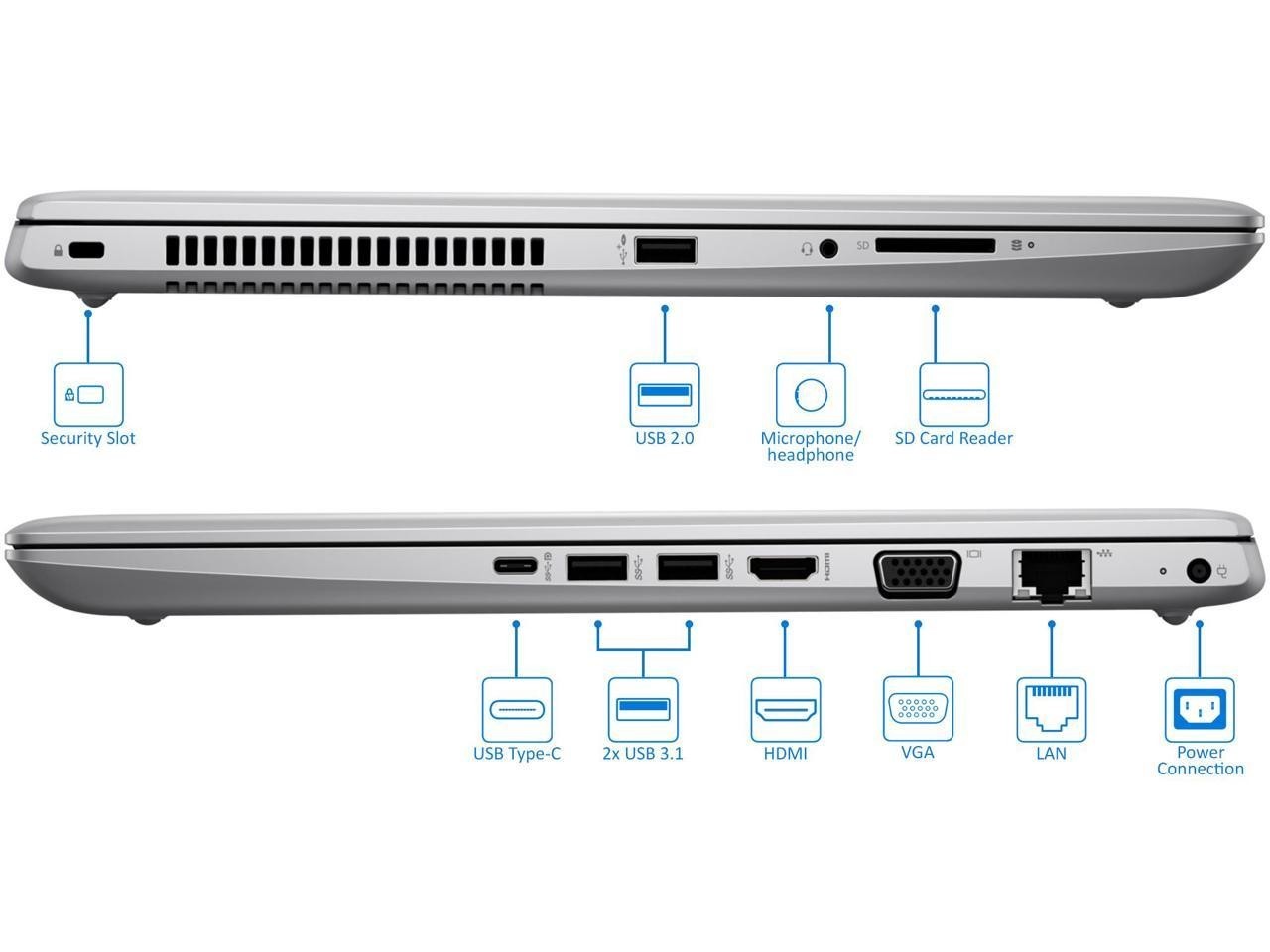 15.6″ HP ProBook Laptop: i5 up to 3.40GHz (8GB RAM ~ 256GB NVME SSD) Windows 11