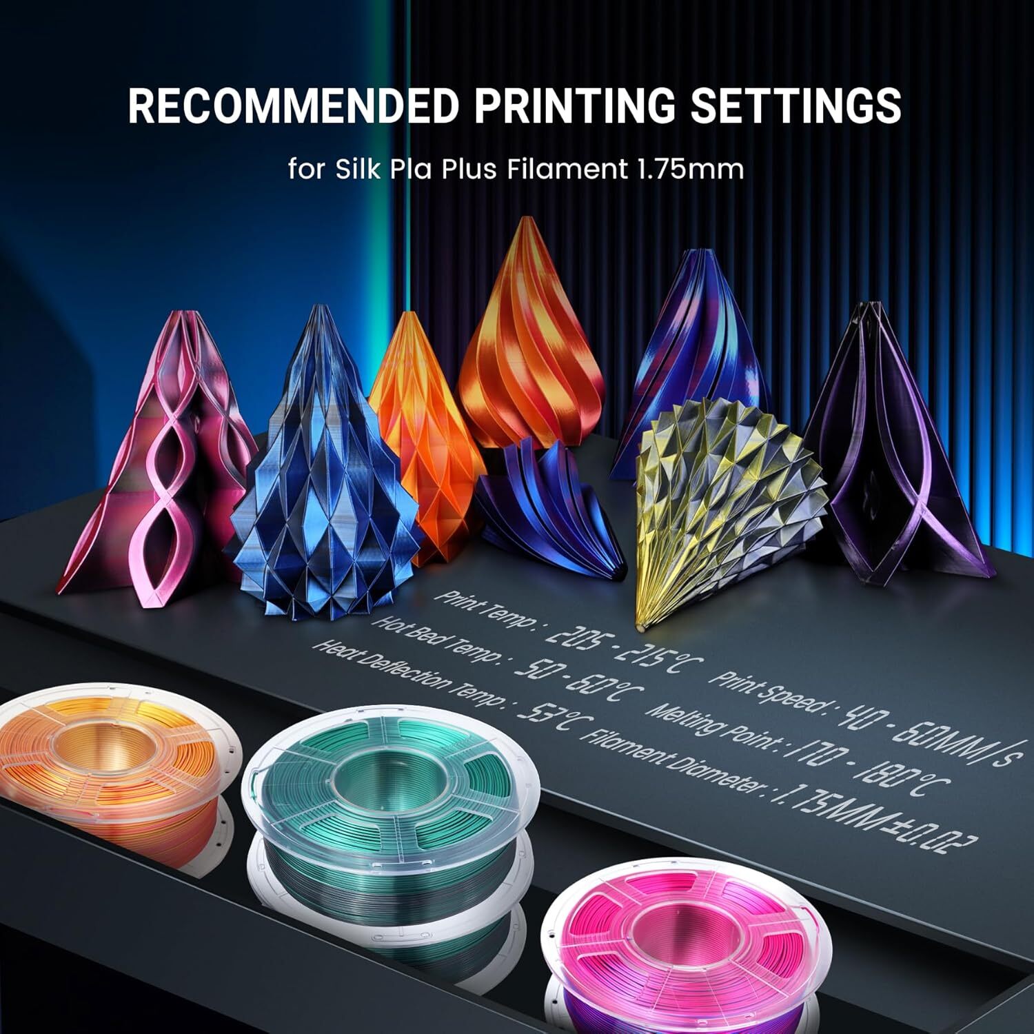 [BUY 5 PAY 3] JAYO 1.1KG PLA PETG PLA+ ABS SILK TPU 3D Printer Filament 1.75mm