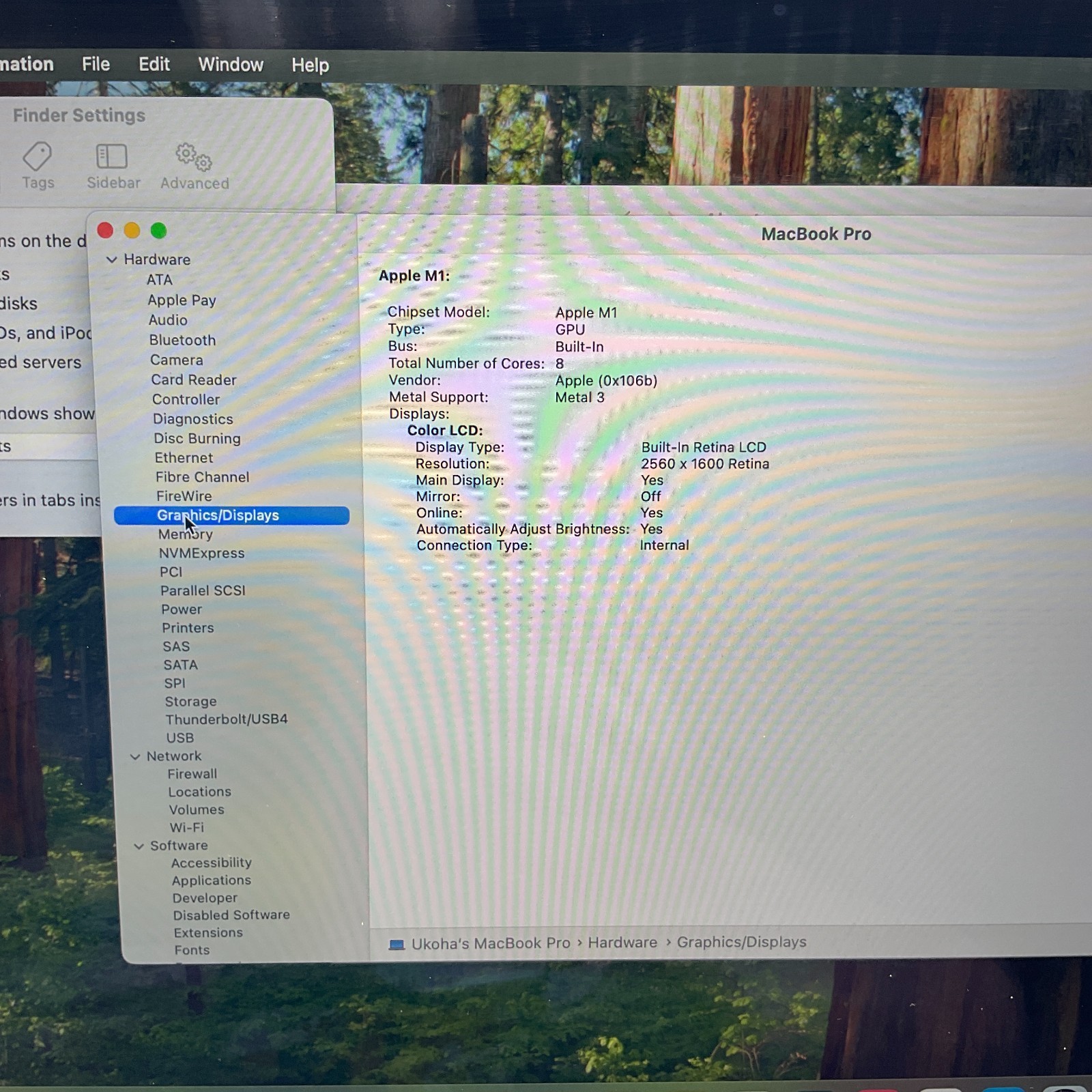 Apple MacBook Pro 2020 A2338 13″ Touch Bar M1 8GB RAM 256GB SSD Space Gray